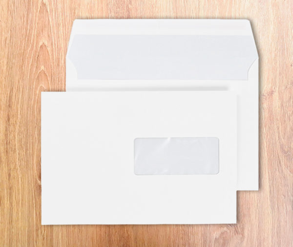 Enveloppes Autocollantes C5-162X229 Blanc 80g Fenêtre 45X100